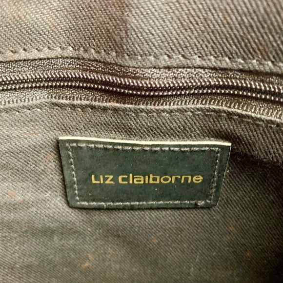 Liz Claiborne Navy Squared Satchel - Picture 5 of 5